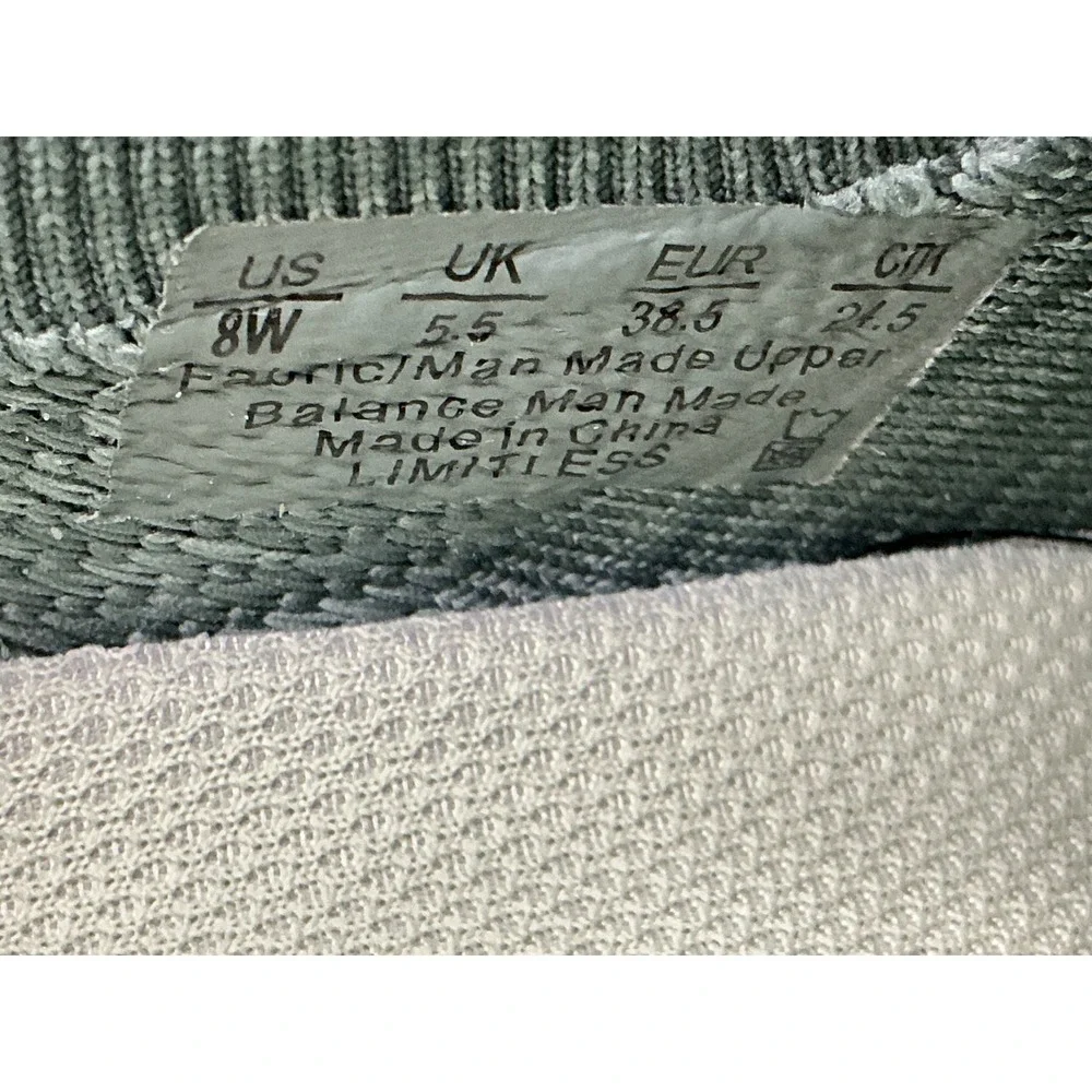 Ryka Limitless Slip-On Sneakers Womens 8W Forest Green Washable Knit